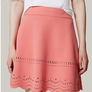 Loft Eyelet Scallop Skirt